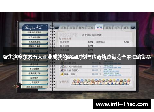 聚焦洛塞尔索五大职业成就的荣耀时刻与传奇轨迹纵览全景汇编集萃